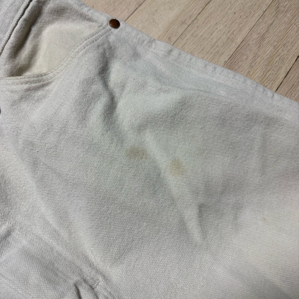 Vintage Wrangler 936 Cowboy Cut Slim Fit Jeans 36x34 White USA Made - Picture 4 of 10